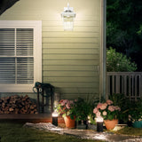 Outdoor Light Fixtures Wall Mount, Waterproof Exterior Wall Lanterns with Gla...