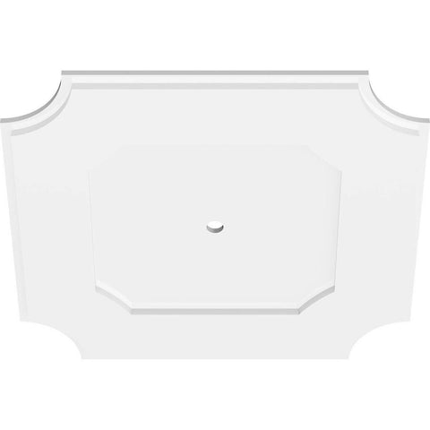 Ekena Millwork CMP24LE-01000 Locke Architectural Grade PVC Contemporary Ureth...