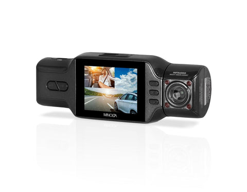 Minolta MNCD200NW 2-Channel 1080P Dash Camera w/2.0" LCD & WiFi