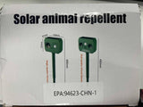 2024 Solar Ultrasonic Animal Repellent, 4 Pack Ultrasonic Cat Deterrent Outdo...