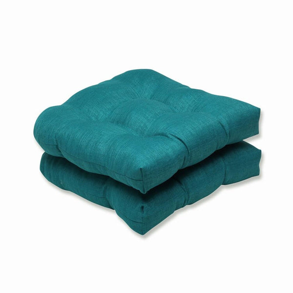 Pillow Perfect Rave Solid Indoor/Outdoor Wicker Patio Seat Cushion Reversible...