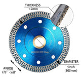 10Pcs/Lot 4" Super Thin Diamond Saw Blades Tile Porcelain Cutting Blade