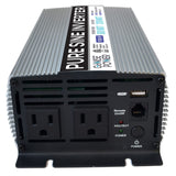 GoWISE Power 600W Pure Sine Wave Inverter 12V DC to 115V AC with 2 AC Outlets...