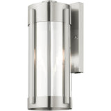 Livex Lighting 22382-91 2 Light Brushed Nickel Outdoor Wall Lantern