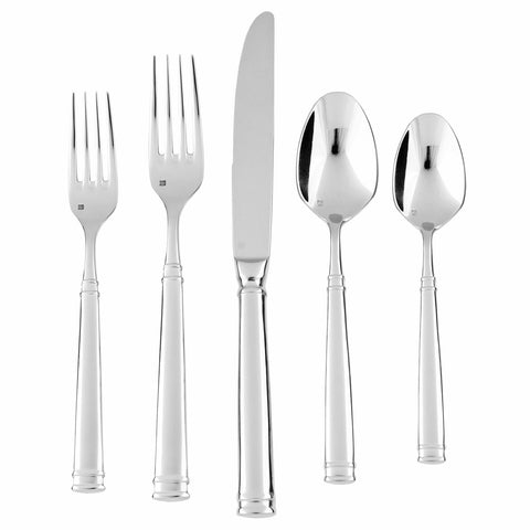 Fortessa Bistro 18/10 Stainless Steel Flatware Bouillon Spoon, Set of 12