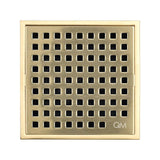 QM Square Shower Drain, Grate Made of Stainless Steel Marine 316 and Base Mad...