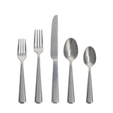 Fortessa Valen 18/10 Stainless Steel Flatware, Tumbled Stainless Steel, 20 Pi...