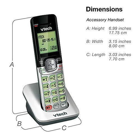 VTech CS6529-3 3-Handset Expandable Cordless Phone with Answering Silver