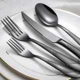 45-Piece Silverware Set Stainless Steel Flatware Set for 8 with Serving Utens...