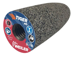 Weiler 68303 Tiger AO Type 16 Round Tip Portable Grinding Cone, A24-R, 1 1/2"...