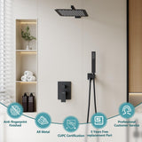 ESNBIA Shower System, Black Shower Faucet Set with Shower Head and Handle Set...