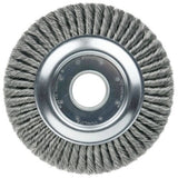 Weiler 09480 10" Standard Twist Knot Wire Wheel , .016" Steel Fill, 2" Arbor ...