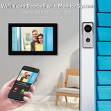 WiFi Video Intercom System, Video Doorbell Camera with Monitor Wireless, All ...