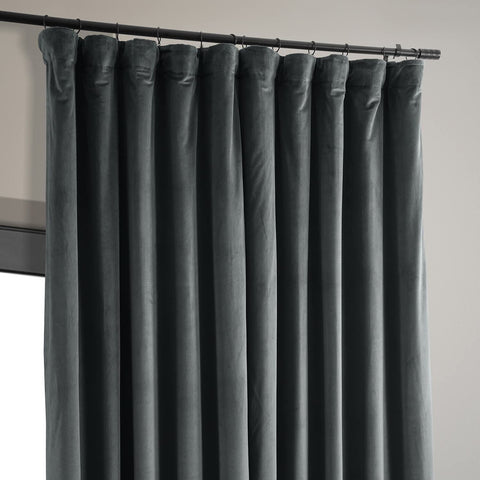 HPD Half Price Drapes Signature Velvet Thermal Blackout Curtains for Living R...