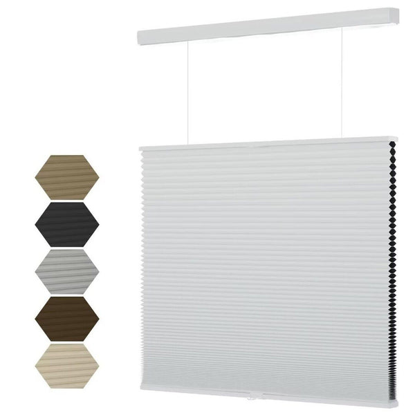 MYshade Top Down Bottom Up Cellular Shades, 1.5 inch Cordless Blackout Honeyc...