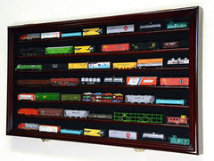 N Scale Train Model Trains Display Case Cabinet Wall Rack w/ 98% UV Lockable ...