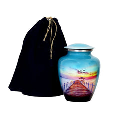 HLC Cremation Urn for Human Ashes - Adult Funeral Urn Handcrafted - Affordabl...