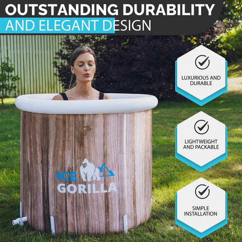 Ice Gorilla Ice Bath Tub for Athletes &#8211; 5 Layer Insulated Ice Tub for Cold