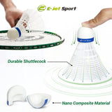 Badminton Net Outdoor Game Set, Rackets Shuttlecocks Combo for Kids & Family ...