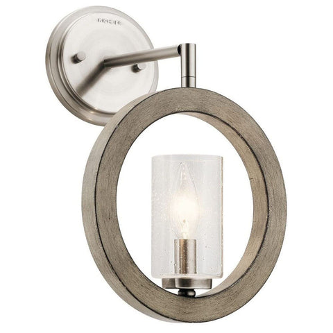 Kichler 43189AUB Grand Bank Mini Pendant/Wall 1-Light, Auburn Stained Finish