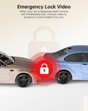 B25 5K Dash Cam with 5G WiFi 64GB SD Card, ADAS Dash Cam Front and Rear GPS, ...