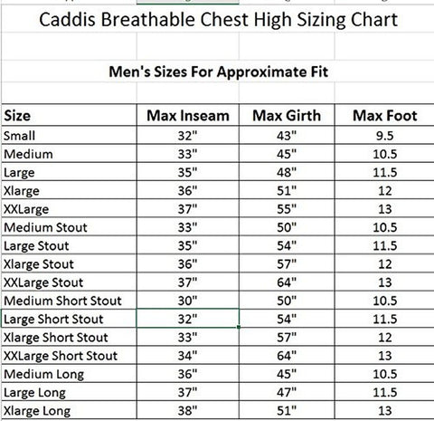 Caddis Men's Affordable Breathable Stocking Foot Wader Large Long Light Green