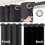 BGment 100% Blackout Curtains 108 Inch Long 2 Panles Set, Thermal Insulated T...