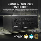 Corsair RM850x SHIFT Fully Modular ATX Power Supply - 80 PLUS Gold - ATX 3.0 ...