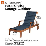 Classic Accessories Storigami Water-Resistant 72 x 21 Inch Chaise Lounge Cush...
