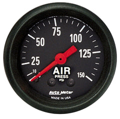 AUTO METER 2620 Z-Series Mechanical Air Pressure Gauge, Air Pressure - 2 1/16"