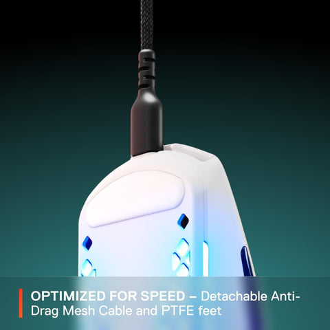 SteelSeries Aerox 3 - Holey RGB Gaming Mouse - Ultra-lightweight Water Resist...