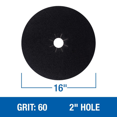 Mercer Industries 426060 Silicon Carbide Floor Sanding Disc, Cloth Back, 16" ...
