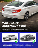 AUTOONE LED Honda Accord Tail Lights Compatible with 10th Gen 2018 2019 2020 ...