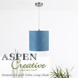 Aspen Creative Black 71010 One-Light Pendant with Hardback Shaped (Spider) Sh...