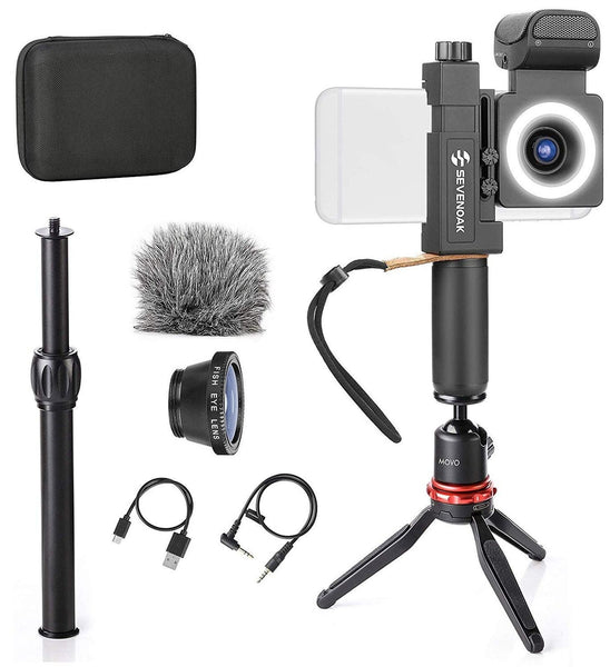 Movo SmartCine Smartphone Video Kit Tripod Bundle - All-in-One Grip Rig, Trip...