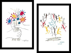 buyartforless Framed Set Dance Of Youth And Petit Fleurs By Pablo Picasso Art...