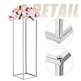 MECCANIXITY Wedding Flower Stand Vase Column, Metal Flower Stand 15.7, 23.6, ...