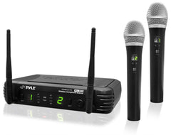 PYLE-PRO Professional Wireless Microphone System - Dual UHF Band, Wireless, H...