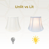 Royal Designs Modified Bell Lamp Shade, White, 7.5 x 12 x 9.5