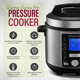 Gourmia GPC965 Digital Multi-Functional Pressure Cooker 6 Qt, Silver & Black