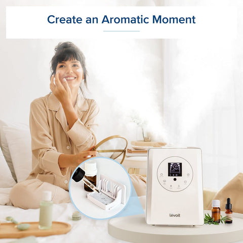 LEVOIT Humidifiers for Bedroom Large Room Home, 6L Warm and Cool Mist Ultraso...