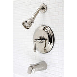 Kingston Brass KB3636AL Restoration Tub and Shower Faucet, Polished Nickel