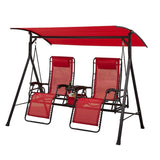 Garden Winds Replacement Canopy Top Cover for Big and Tall Bungee Swing - RED...