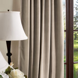 Martha Stewart Lucca Velvet Blackout Back Tab Window Curtain Panel Pair, 84",...