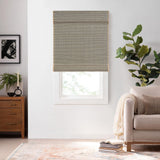 ECLIPSE Bamboo Roman Shades for Windows 23 in Wide x 72 in Long, Semi-Privacy...