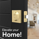 Mega Handles - ROBELL Deadbolt 2 Pack I Entry Deadbolt Lock - Heavy Duty Squa...