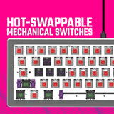 Cooler Master CK720 Hot-swappable 65% Space Gray Mechanical Gaming Keyboard, ...