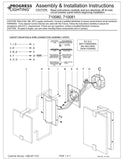 Progress Lighting LED Alabaster Stone Brushed Nickel ADA Wall Sconce 8.50x8.0...