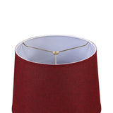 Aspen Creative 32095, Hardback Empire Transitional Spider Shade, Burgundy Bur...