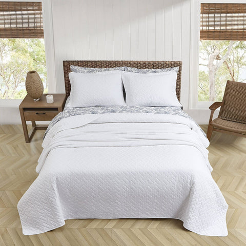 Tommy Bahama - Twin Quilt Set, Soft Bedding with Matching Shams, Comfy Bedspr...